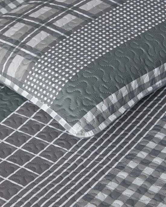 English Home dekbed zonder overtrek - Incl. 2 kussenslopen - 240x260 cm - Grijs