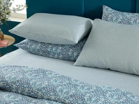 English Home dekbedovertrek - 200x220 cm - Donker blauw