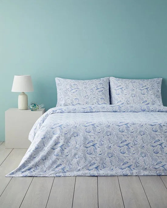 English Home - Dekbedovertrekset - 100% katoen - 200 x 220 cm - Donkerblauw kleur – Donkerblauw 160 x 220cm