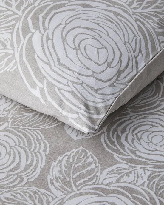 English Home - Dekbedovertrekset - 100% katoen - Incl. Hoeslaken- 200x220 cm - Steen kleur