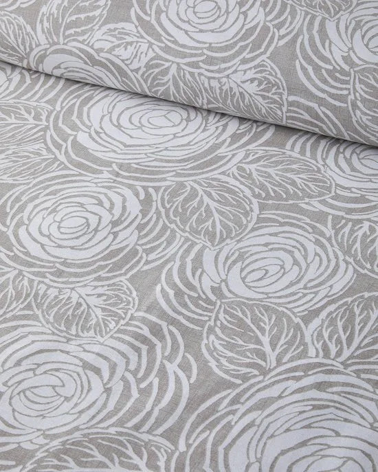 English Home - Dekbedovertrekset - 100% katoen - Incl. Hoeslaken- 200x220 cm - Steen kleur
