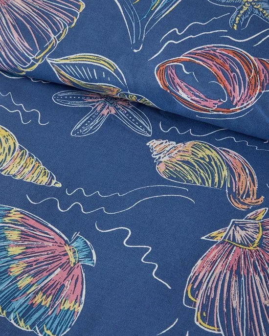 English Home - Dekbedovertrekset - 100% Katoen - King Size - 2 Kussenslopen - 240 x 220 cm - Donkerblauw
