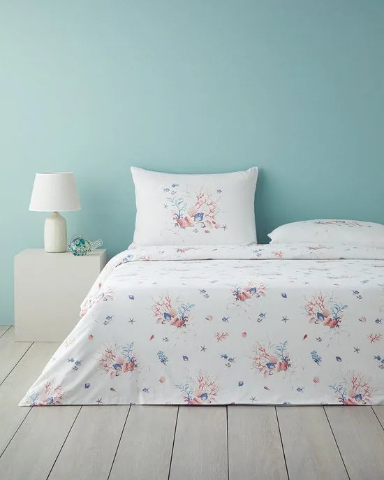 English Home - Dekbedovertrekset - Sea Pearl - 2 kussenslopen - 200 x 220 cm - Roze