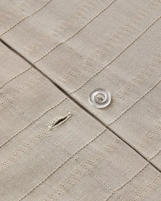 English Home Diamond Silky Cotton - Tweepersoons -Dekbedovertrekset - Zijdeachtig Katoenen - Incl. Hoeslaken 160x200 - 2 kussenslopen - 200 x 220 cm - Wit – Beige/effen 160 x 200