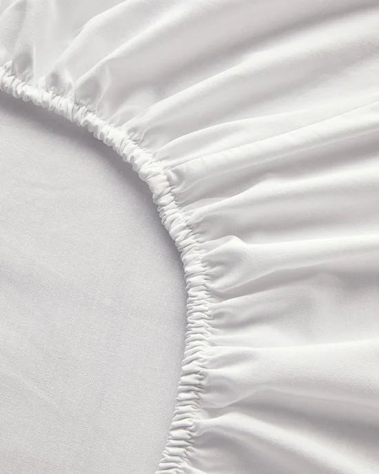 English Home Diamond Silky Cotton - Tweepersoons -Dekbedovertrekset - Zijdeachtig Katoenen - Incl. Hoeslaken 160x200 - 2 kussenslopen - 200 x 220 cm - Wit – Wit 180 x 200