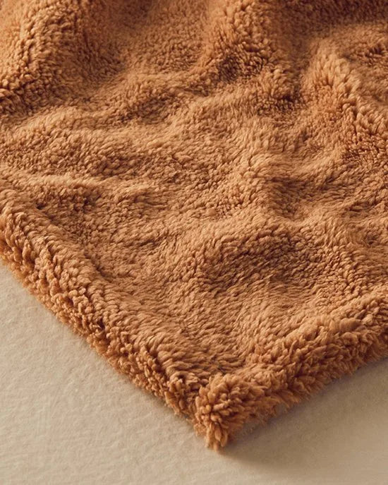 English Home - Fleece Deken - Fleece Plaid - Luxe Woondeken - Zachte deken - Tv Deken - 120x170 cm - Terracotta