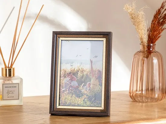 English Home fotolijst - 10x15 cm - Bruin - Goud