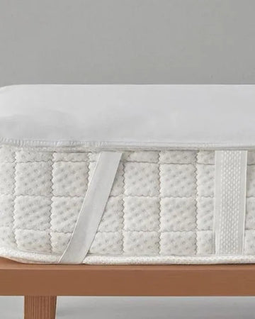 English Home - Fresh Touch - Waterdichte Matrasbeschermer - Ademend - Antibacterieel - Katoenen oppervlak - Brede elastieken op de hoeken- Incontinentie 160x200 - Wit