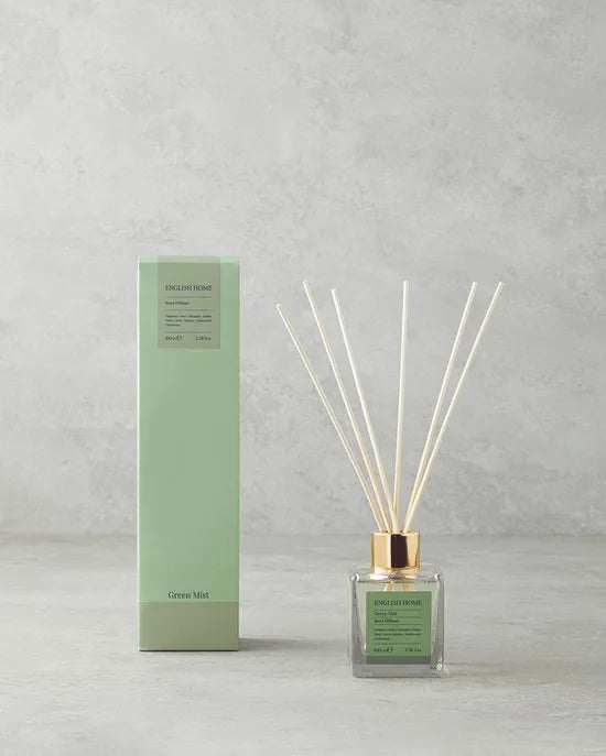 English Home - Green Mist - Geurstokjes - Huisparfum - Huisgeur - 100ML