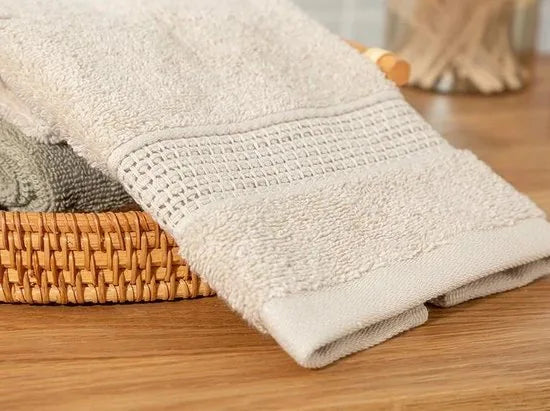 English Home handdoeken - 2 stuks - 30x50 cm - Beige