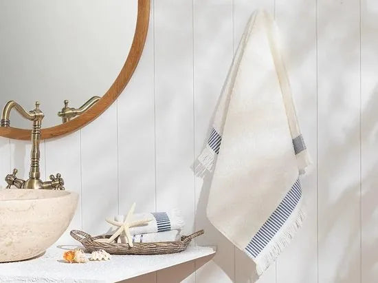 English Home handdoeken - 2 stuks - 30x50 cm - Beige – Beige 50 x 70cm English Home handdoeken 2 stuk (0395)