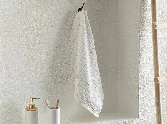 English Home handdoeken - 2 stuks - 30x50 cm - Beige – Beige 50 x 70cm English Home handdoeken 2 stuk (0425)