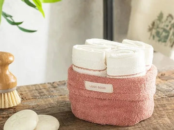 English Home handdoeken set - 4 stuks - 30x40 cm - Roze