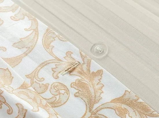 English Home Katoen satijn dekbedovertrekset - 200x220 cm – Goud