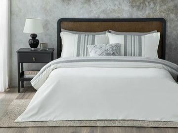 English Home King size dekbedovertrek set - 240x220 cm - Grijs