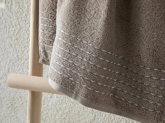 English Home Soft Wave Cottony Baddoek - 1 stuk - 70x140 cm - Beige