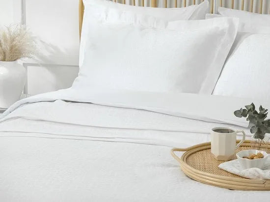 English Home Summer blanket - Bedsprei 150x220 cm - Oranje – Wit 160 x 230cm Bedsprei 160x230 cm Wit (1286)