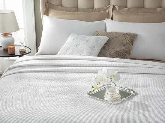 English Home Summer blanket - Bedsprei 160x230 - Wit