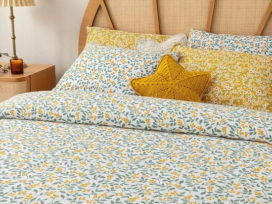 English Home Summer blanket - Bedsprei 200x220 cm -Geel