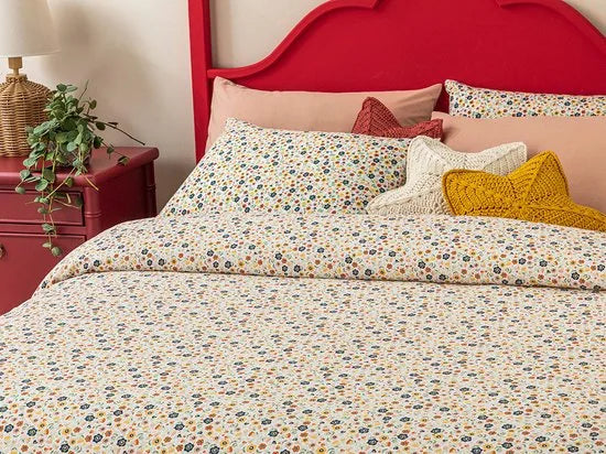 English Home Summer blanket - Bedsprei 150x220 cm - Oranje – Groen 200 x 220cm Bedsprei 200x220 cm Groen (1316)