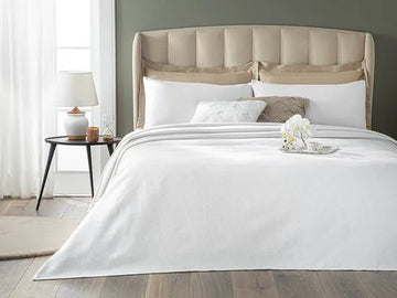 English Home Summer blanket - Bedsprei - 200x230 cm - Wit
