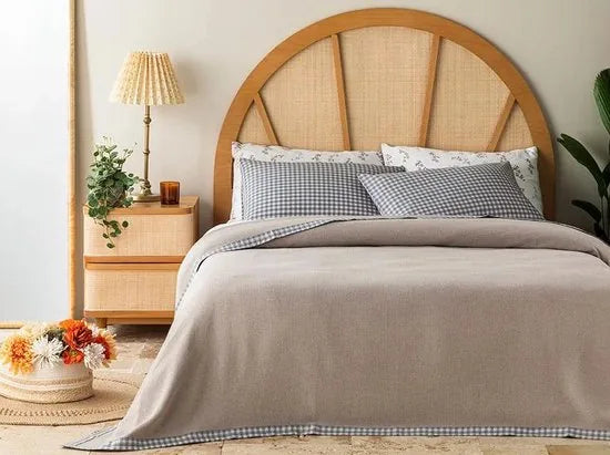 English Home Summer blanket - Bedsprei incl. 2 kussenslopen - 200x220 cm - Beige