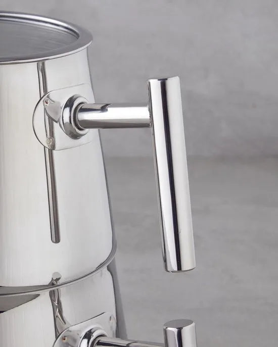 English Home Bright Parade Bone China Theepot Set – 400 & 290 ml – Rood – Elegante Thee- en Koffieset – Rvs English Home Theepot New Aden 0,60 lt + 