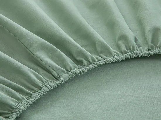 English Home Timeless Hoeslaken - Novella Premium - 100% Katioen - Met elastiek - 100x200 cm - Groen – Groen 160 x 200cm 160x200 cm Groen