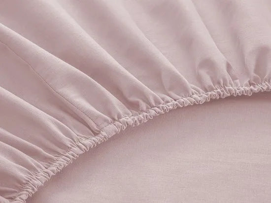 English Home Timeless Hoeslaken - Novella Premium - 100% Katioen - Met elastiek - 100x200 cm - Licht Roze