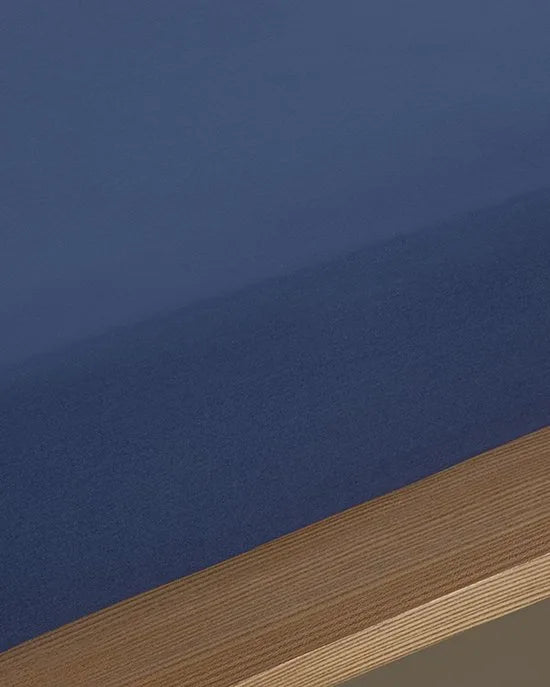 English Home Timeless Hoeslaken - Novella Premium - 100% Katioen - Met elastiek - 100 x 200 cm - Donker Blauw