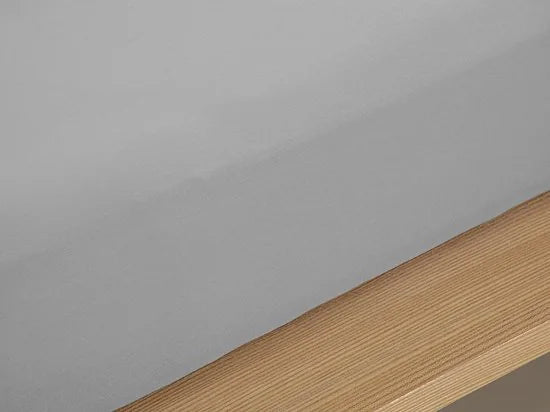 English Home Timeless Hoeslaken - Novella Premium - 100% Katioen - Met elastiek - 100x200 cm - Groen – Grijs 140 x 200cm 140x200 cm Grijs