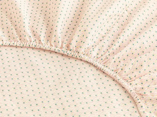 English Home Timeless Hoeslaken - Novella Premium - 100% Katoen - Met elastiek - 100x200 cm - Licht Blauw – Roze 160 x 200cm