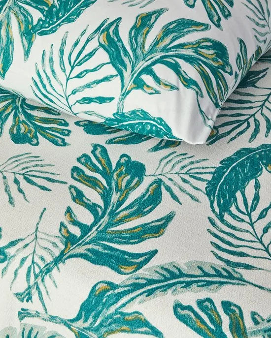 English Home Charming Lines- Zomerdeken - Tweepersoons - 100% Katoen - 200x220 cm - Kleurrijk – Groen 240 x 260