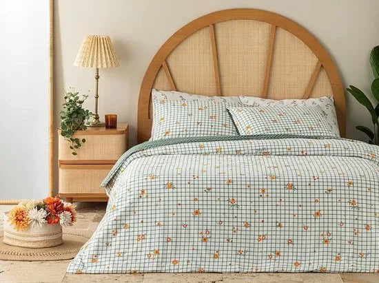English Home Tweepersoons dekbedovertrekset - 200x220 cm – Groen