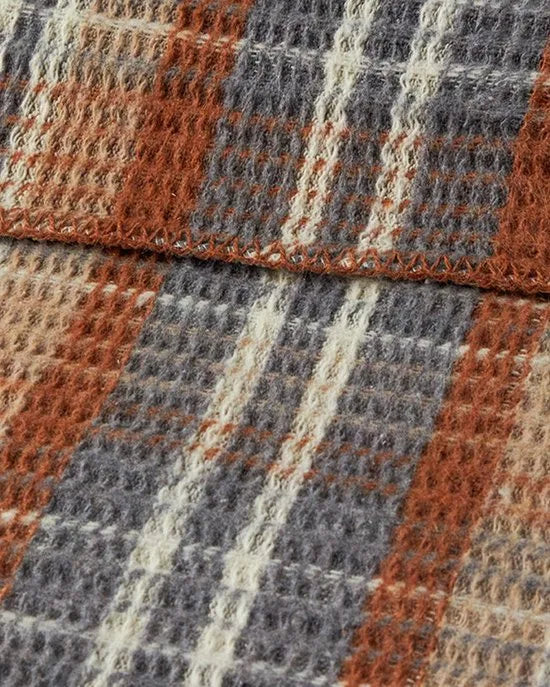 English Home Winterdeken - Warm - Plaid -Bedsprei - 180x220 cm - Rood Bruin Brick