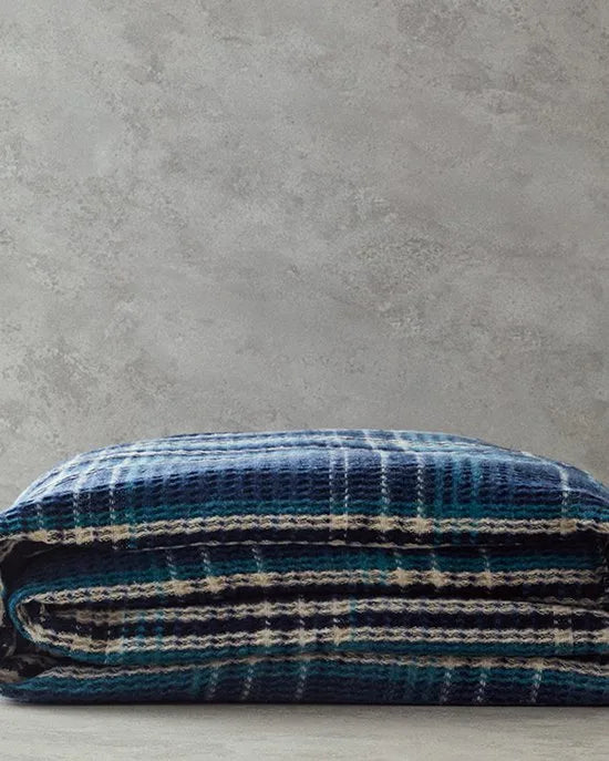 English Home Winterdeken - Warm - Plaid -Bedsprei - Battaniye -180/200x220 cm - Blauw