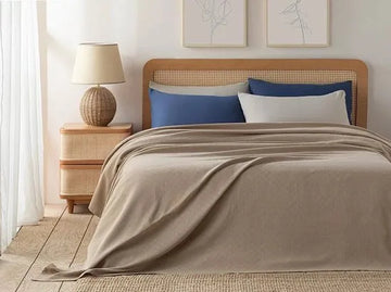 English Home zomerdeken - King Size - Bedsprei - 240x220 cm - Beige