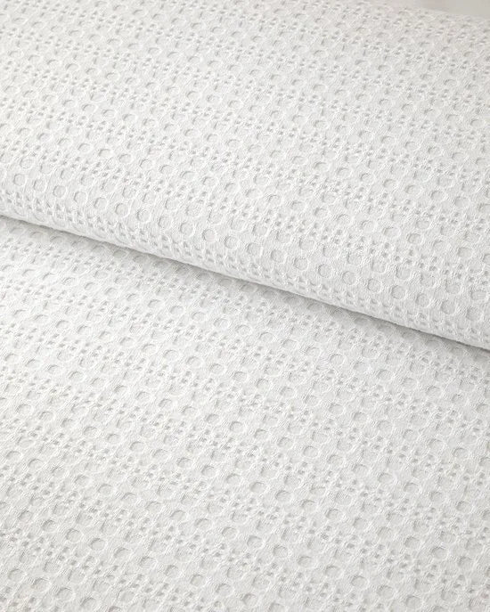 English Home zomerdeken - Pure Leaves - Elegance Bedsprei - Twee persoons - Extra Dunne Zomerdeken - Katoen - 200x220 cm – Beige