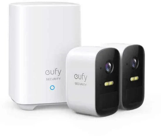 Eufy Cam 2C Draadloze Beveiligingsset - Inclusief Homebase2 en 2 Camera's - Wit