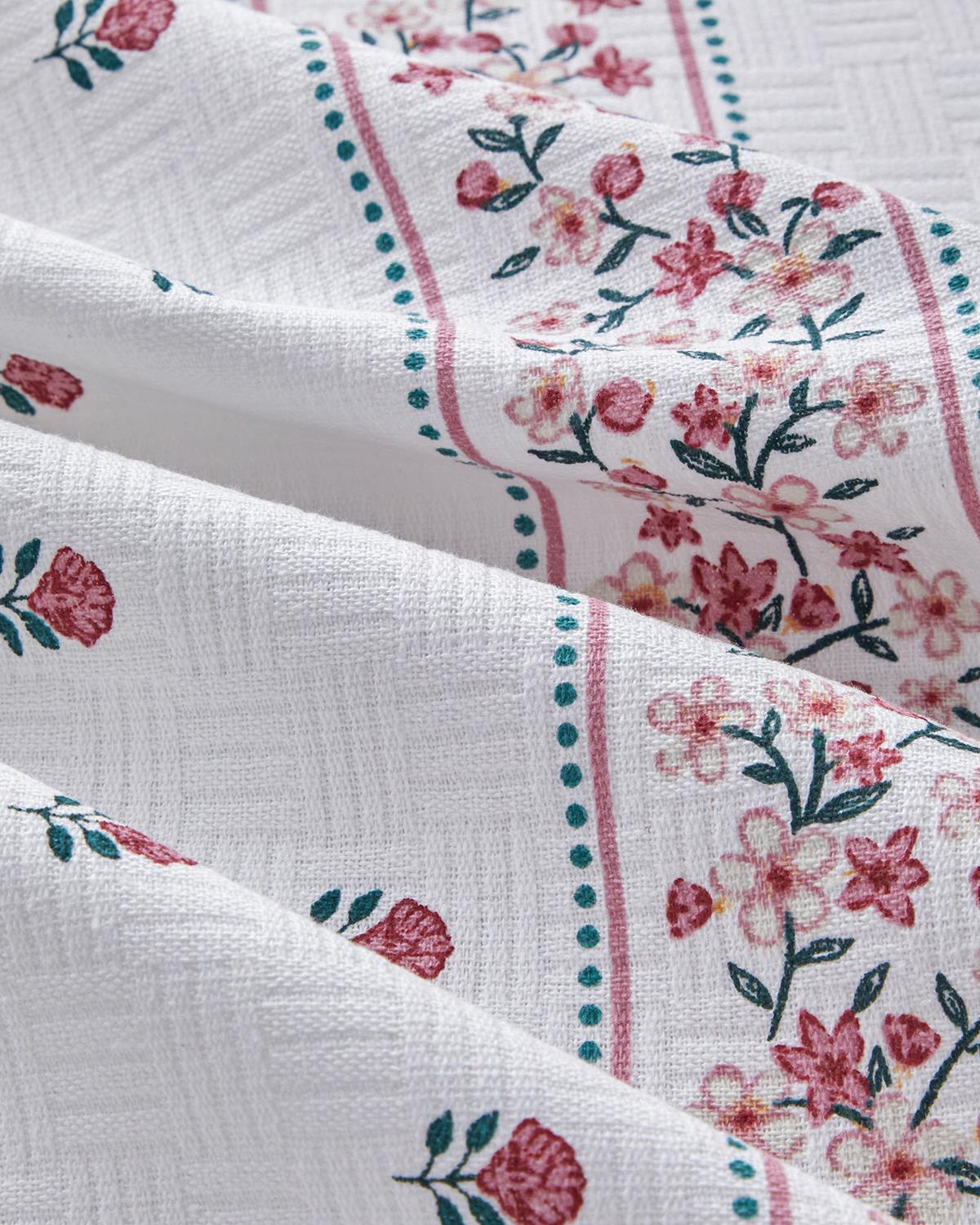 English Home - Floral Zomerdeken - Bedsprei - 100% Katoen