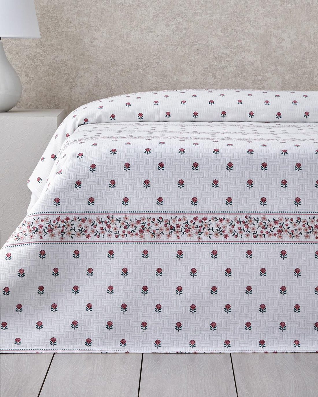 English Home - Floral Zomerdeken - Bedsprei - 100% Katoen