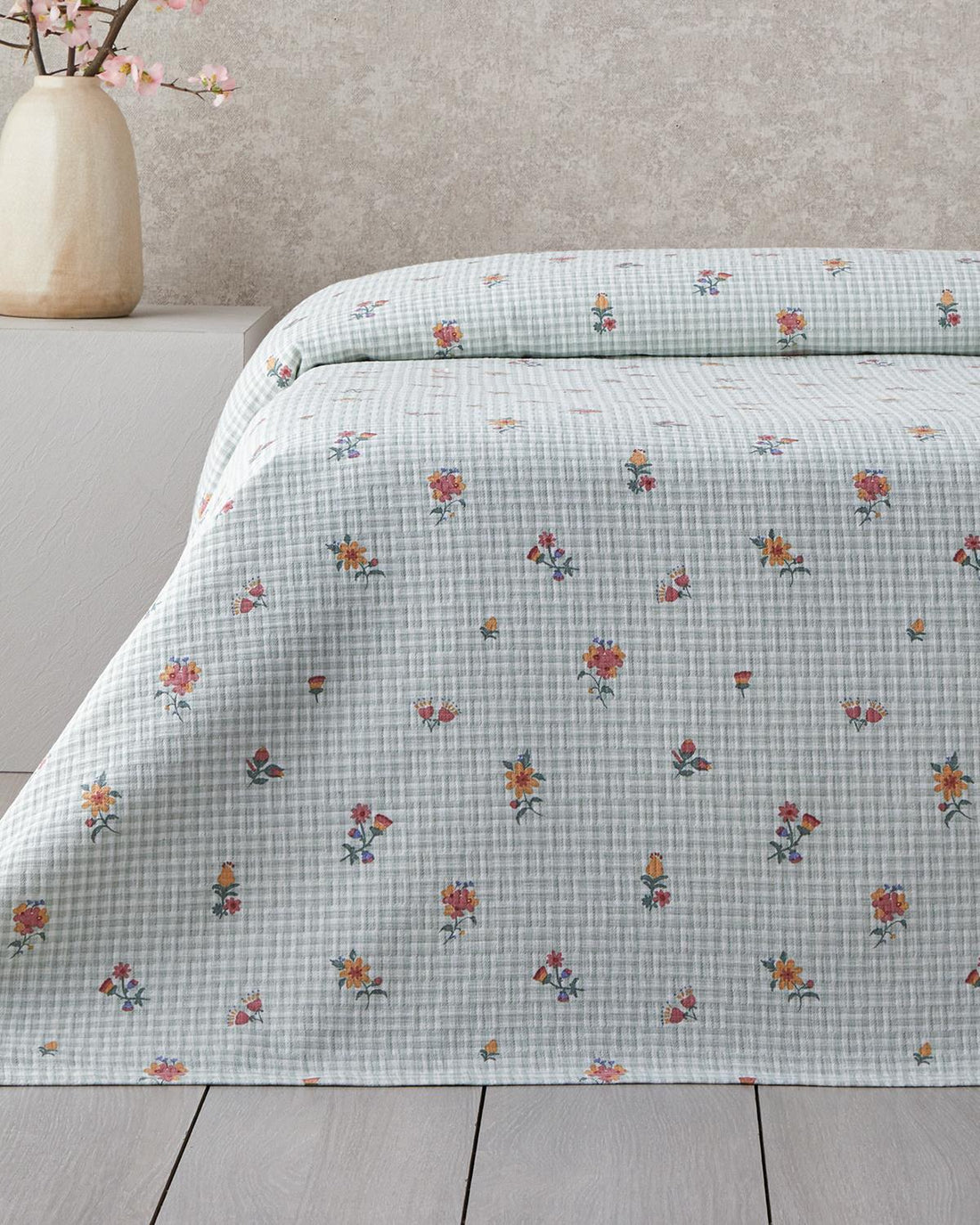 English Home - Floral Zomerdeken - Bedsprei - 100% Katoen