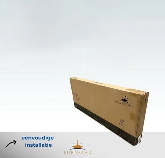 Furnstar Console Tafel - Bijzettafel - Deco Tafel met 2 Rasterplanken - Salontafel voor Gang, Woonkamer, Slaapkamer, Kantoor - Stabiel, Ruimtebesparend, Eenvoudige Montage - Vintage Donkerbruin
