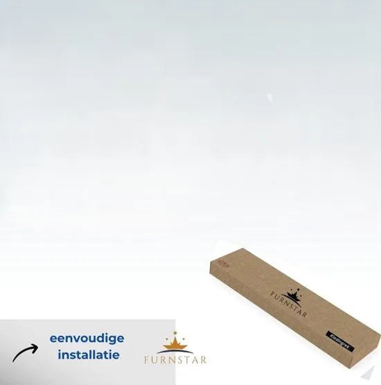 Furnstar Hangorganizer - Kast organizer -Hangrek - Verdeelbaar - Hangopslag - Opvouwbaar en ruimtebesparend - Metalen haken - Bamboe inzetstukken - Wolkenwit – Duifgrijs