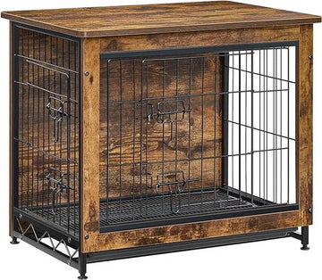 FurnStar - Hondenbench woonkamer - 2 deuren - Kleine hond - Bench Industrieel - S