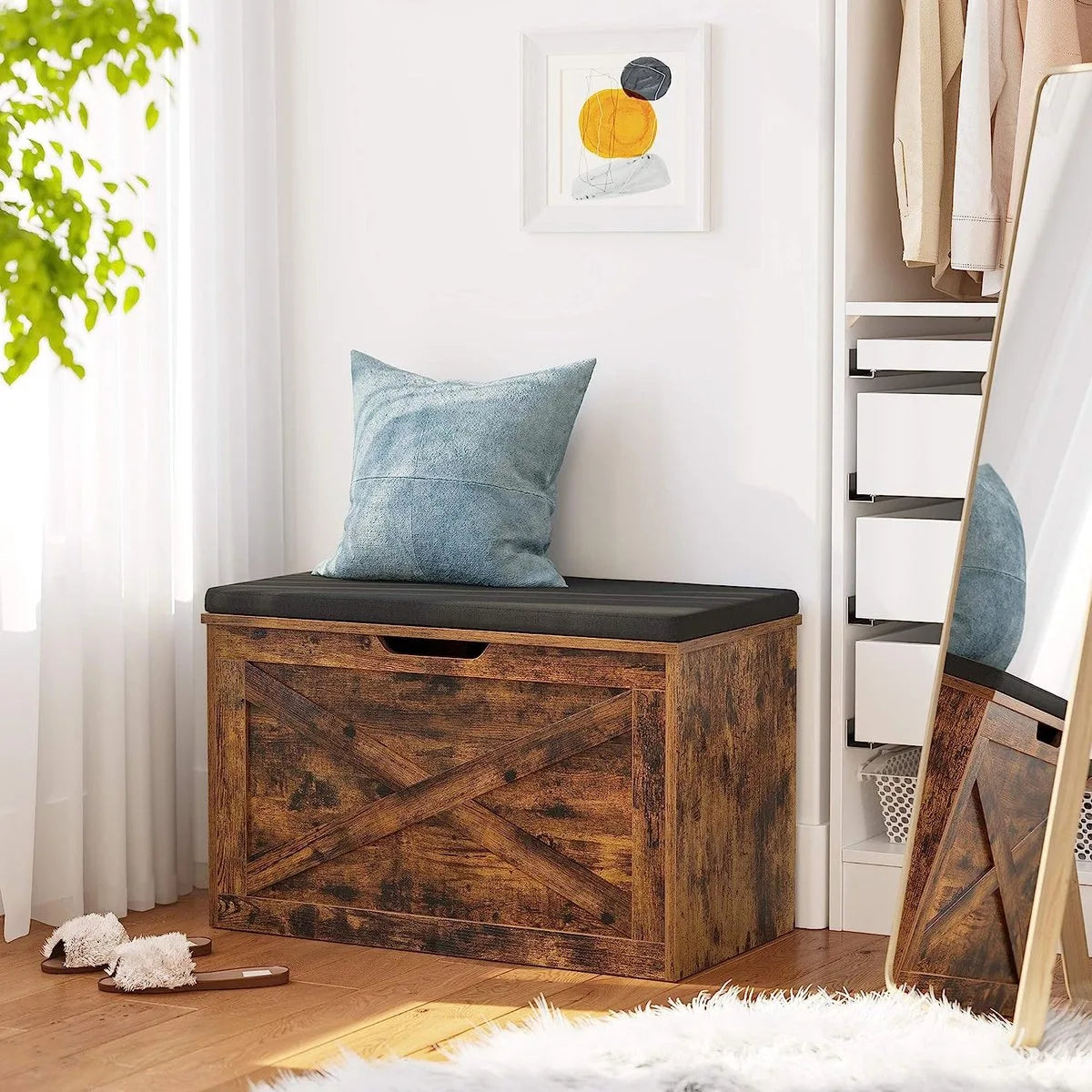 FurnStar - kast - Opbergkast - 76x40x48cm - Bruin