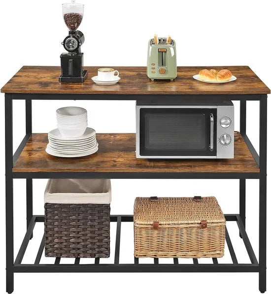 FurnStar - Keukenkast - Keukeneiland - 120x60x90cm - Bruin