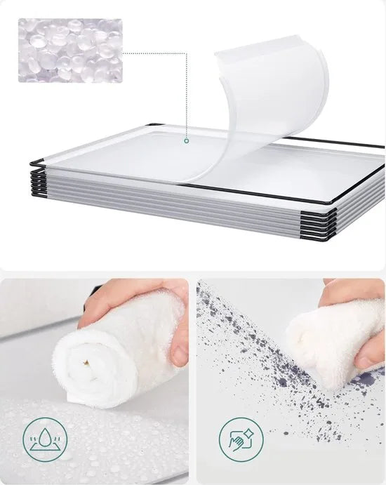 FurnStar - Reksysteem - schoenenrek - set van 16 kubussen - kledingkast van kunststof - met deuren - steekrek - opslag van kleding - schoenen en boeken - eenvoudige montage - crème-wit – Wit