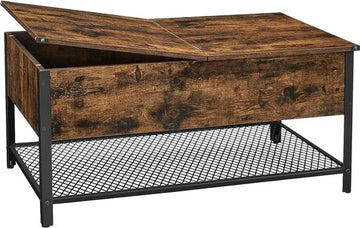 FurnStar - Salontafel - Opbergtafel - 100x55x47cm – Bruin