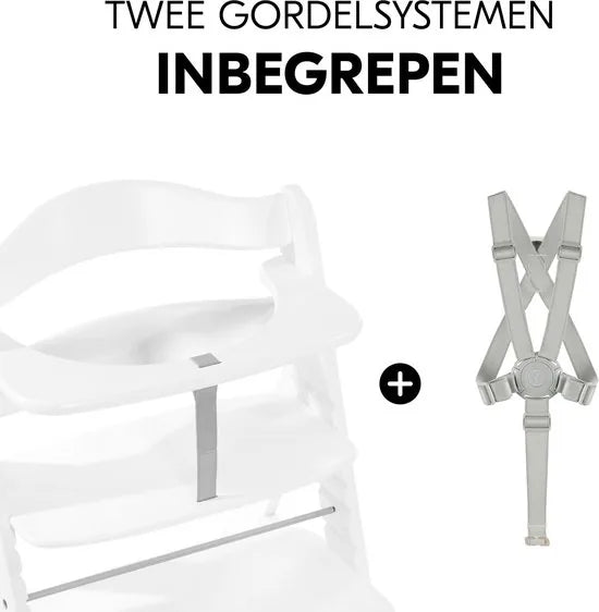 Hauck Alpha+ White Kinderstoel - Wit FSC® gecertificeerd beukenhout